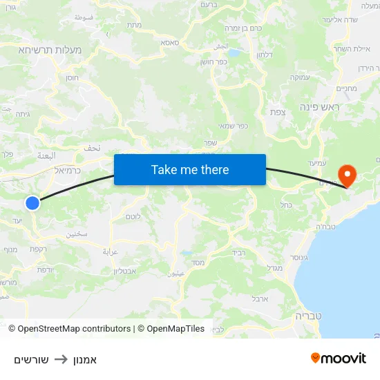 שורשים to אמנון map