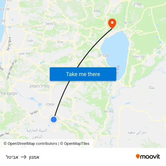 אביטל to אמנון map