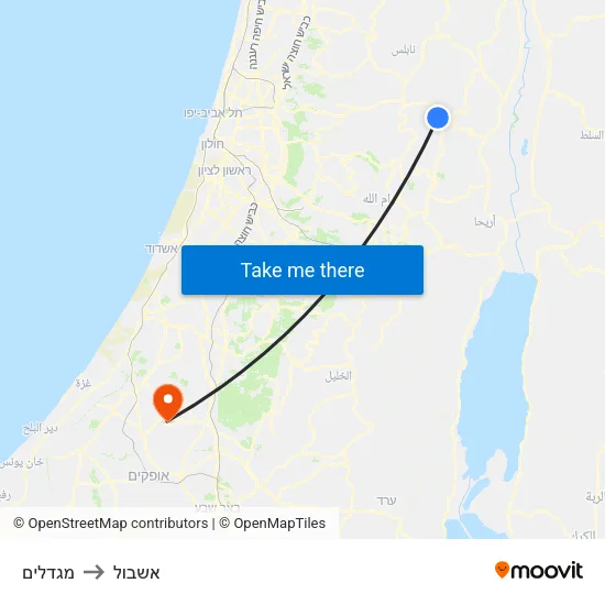 מגדלים to אשבול map
