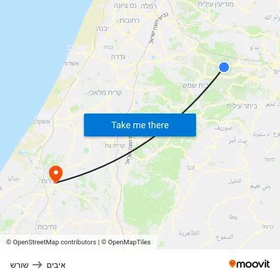 שורש to איבים map