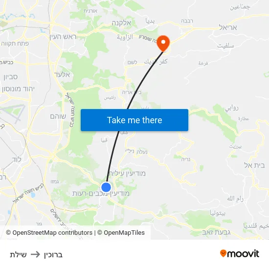 שילת to ברוכין map