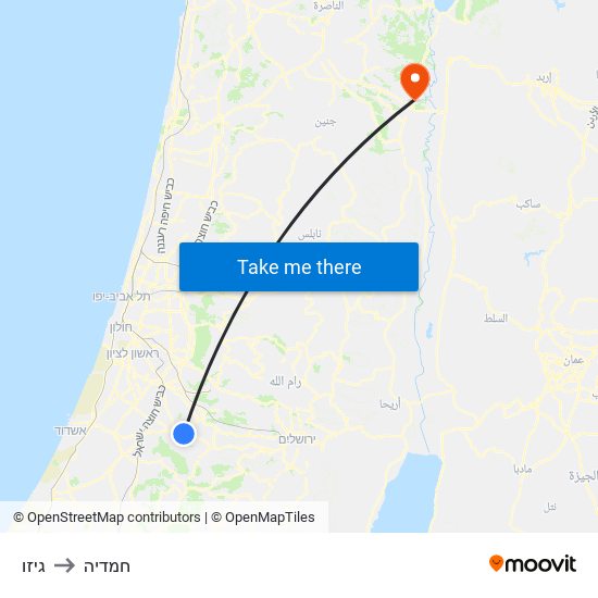 גיזו to חמדיה map