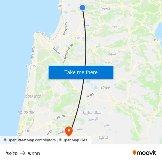 טל-אל to חרמש map