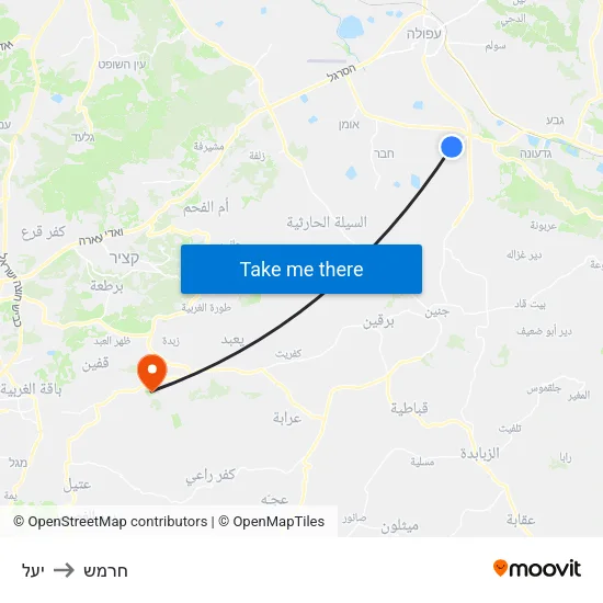 יעל to חרמש map