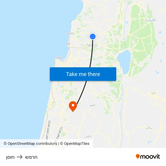חוסן to חרמש map