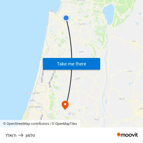 ח'ואלד to טלמון map