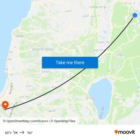 אל -רום to יגור map