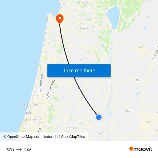 גלגל to יגור map
