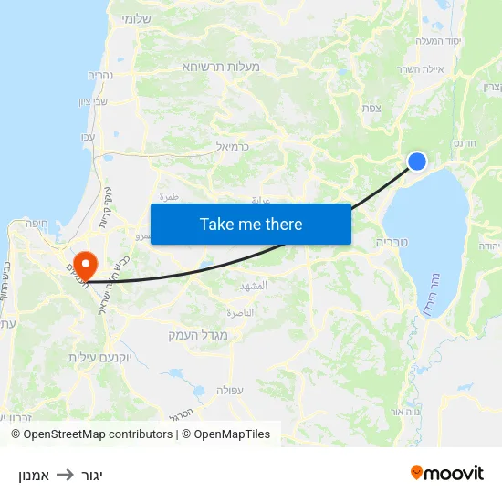 אמנון to יגור map
