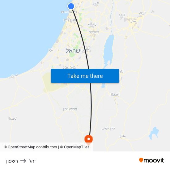 רשפון to יהל map