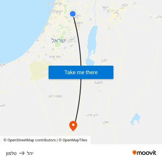 טלמון to יהל map