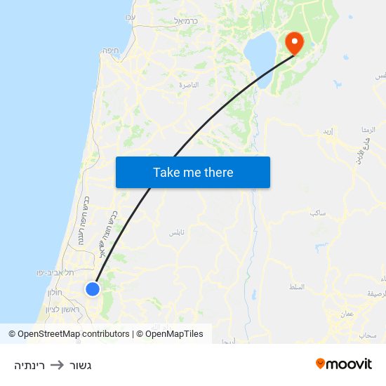 רינתיה to גשור map