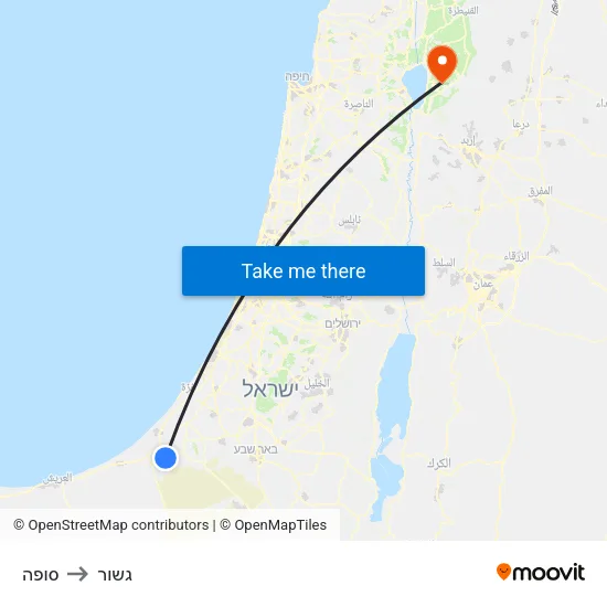 סופה to גשור map
