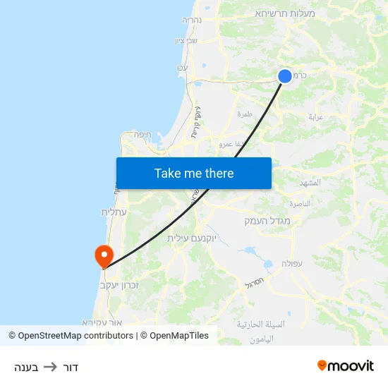 בענה to דור map