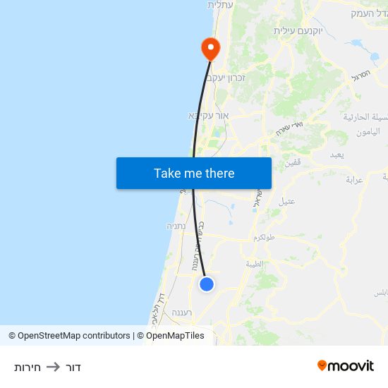 חירות to דור map