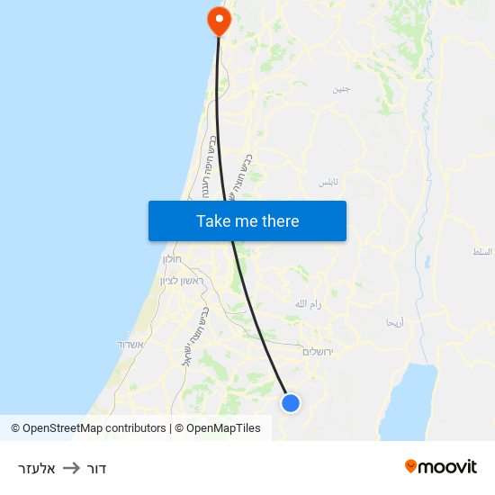 אלעזר to דור map