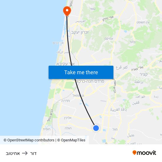 אחיטוב to דור map