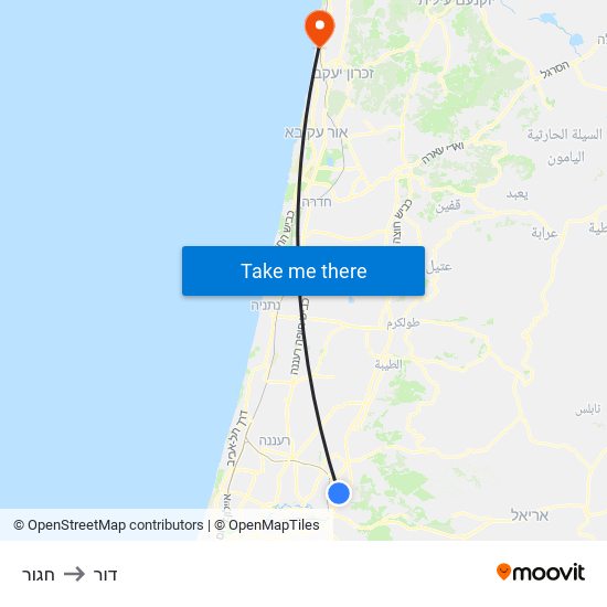 חגור to דור map