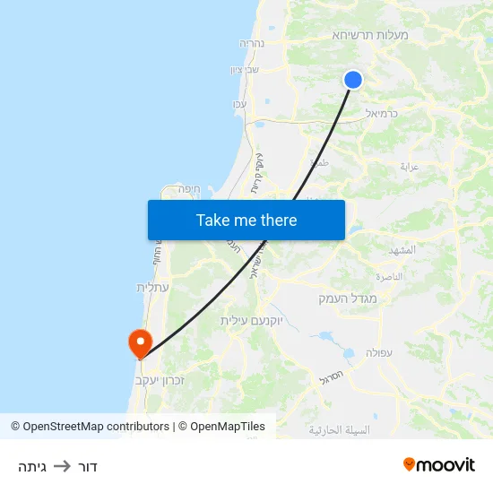 גיתה to דור map