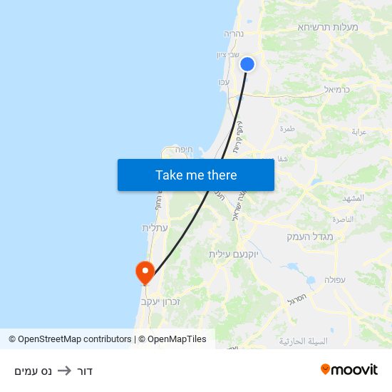 נס עמים to דור map