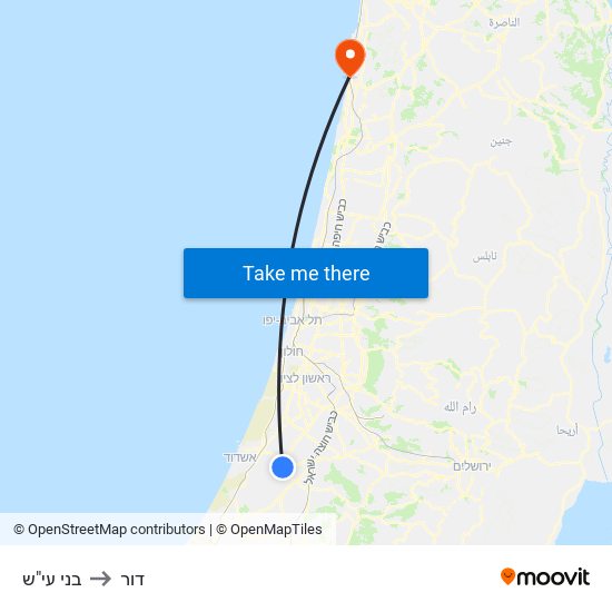 בני עי"ש to דור map