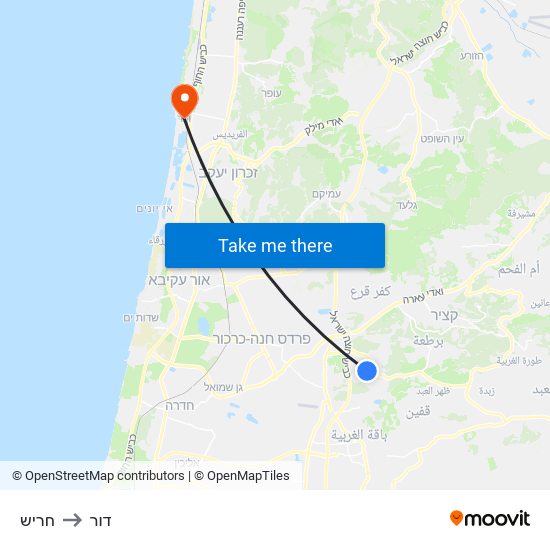 חריש to דור map