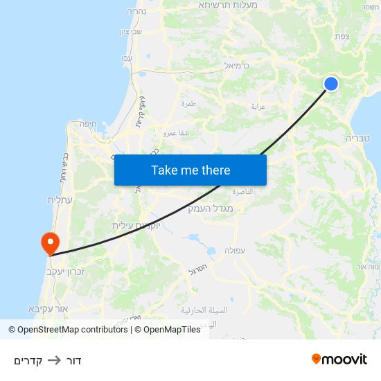 קדרים to דור map