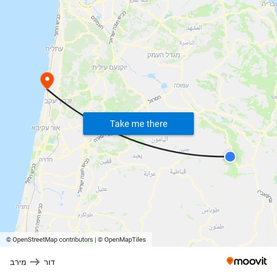 מירב to דור map