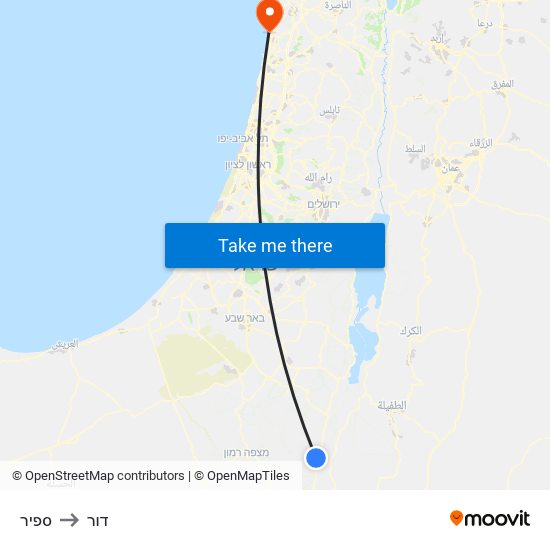 ספיר to דור map