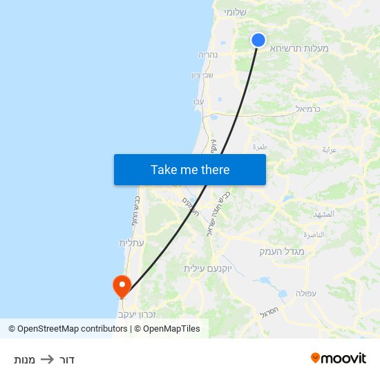 מנות to דור map