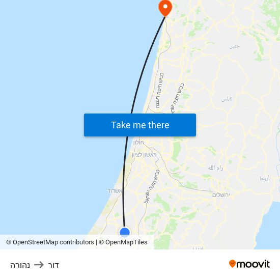 נהורה to דור map