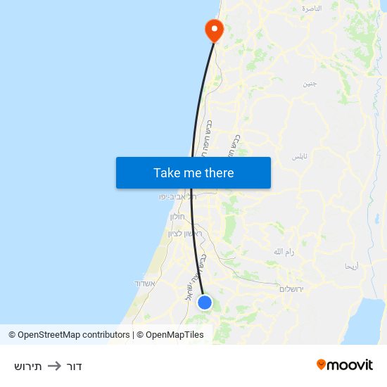 תירוש to דור map