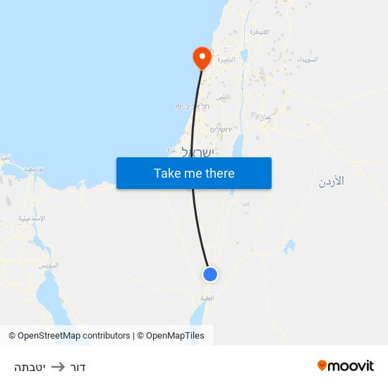 יטבתה to דור map