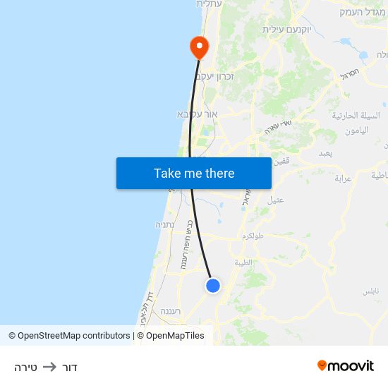 טירה to דור map