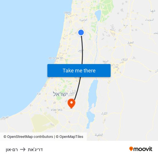 רם-און to דריג'את map