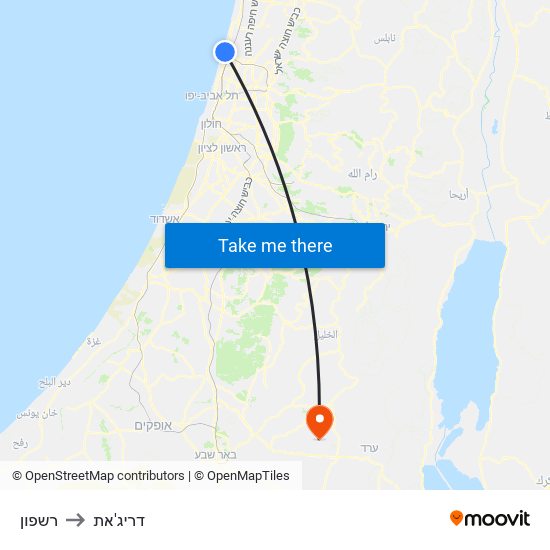 רשפון to דריג'את map