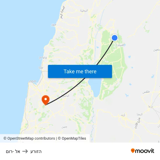 אל -רום to הזורע map
