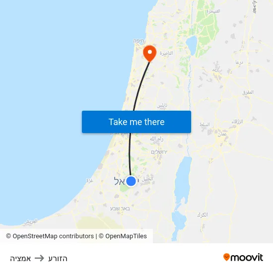 אמציה to הזורע map