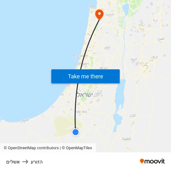 אשלים to הזורע map