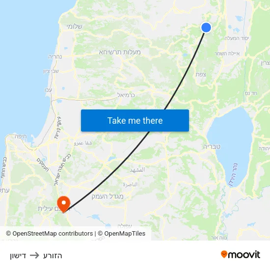 דישון to הזורע map