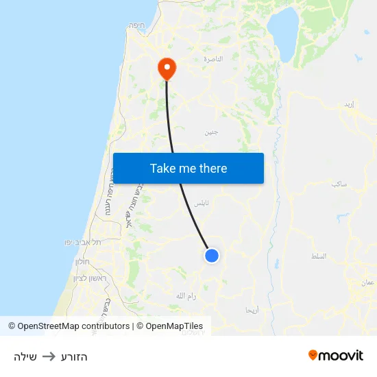 שילה to הזורע map