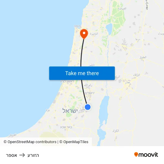 אספר to הזורע map