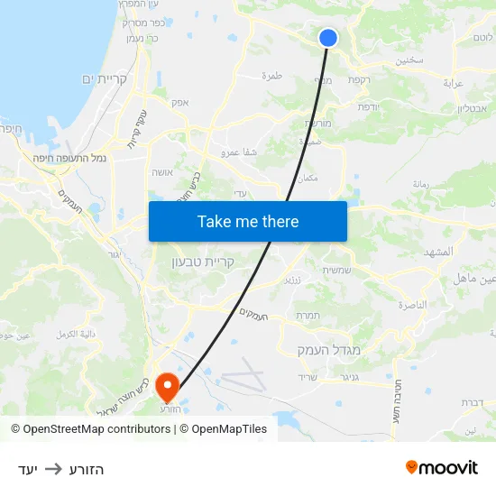 יעד to הזורע map