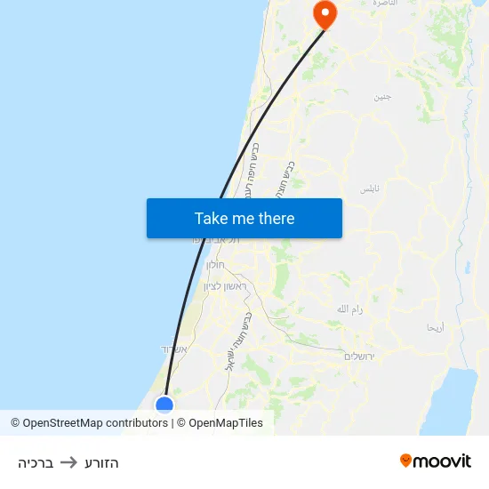 ברכיה to הזורע map