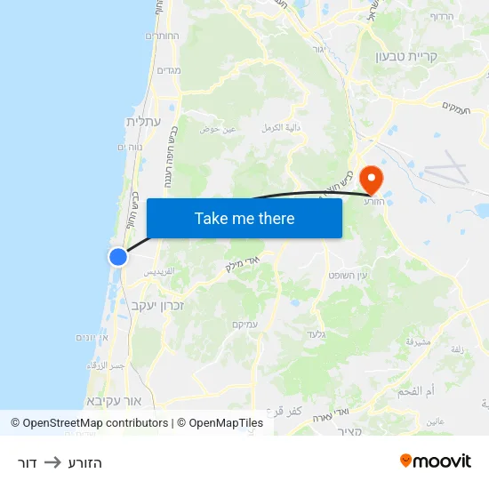 דור to הזורע map