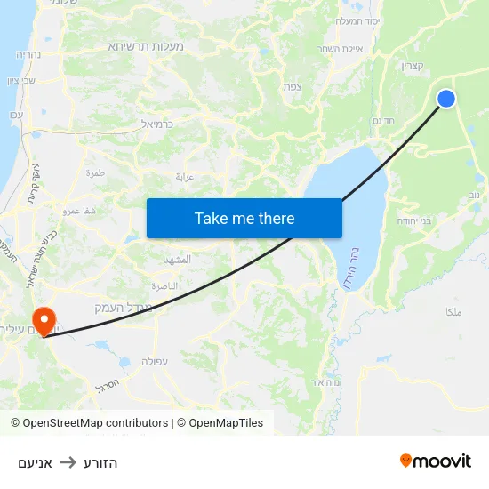 אניעם to הזורע map