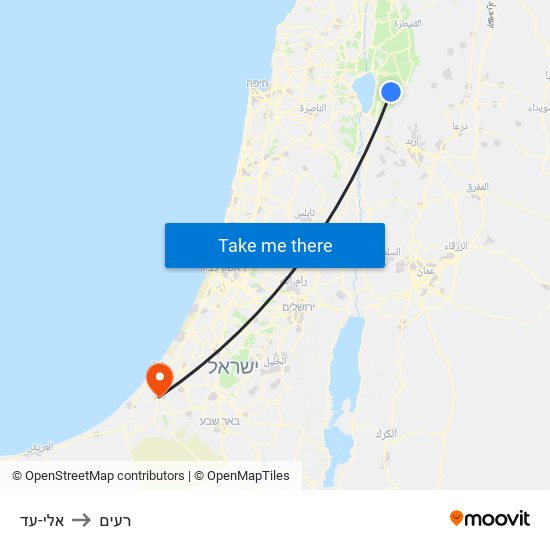 אלי-עד to רעים map