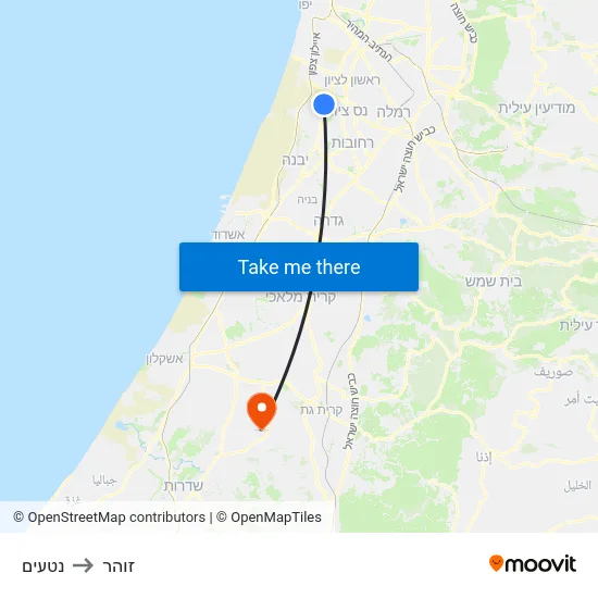 נטעים to זוהר map