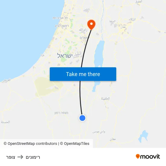 צופר to רימונים map
