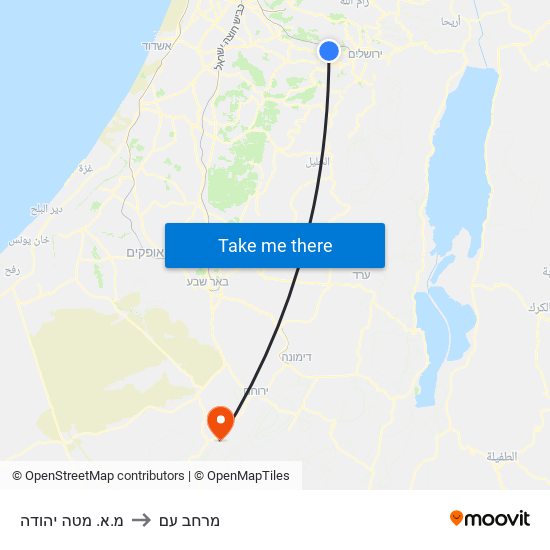 מ.א. מטה יהודה to מרחב עם map